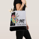 Search for art teacher tote bags Colorful
