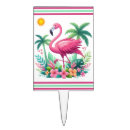 Search for tropical cake toppers Flamingo