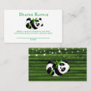 Search for panda bear business cards Bamboo
