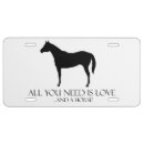 Search for horse license plates Silhouette