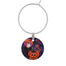 Search for halloween wine charms Black cat