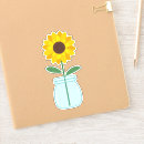 Search for sunflower stickers Yellow flower