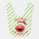 Search for first christmas baby bibs Elmo