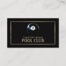 Search for billiard business cards Snooker