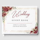 Search for burgundy wedding guest books Rustic
