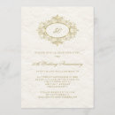 Search for golden wedding anniversary invitations Ivory