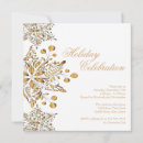 Search for white gold christmas invitations Snowflake