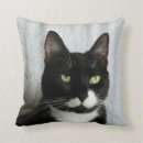 Search for black and white cat pillows Animal