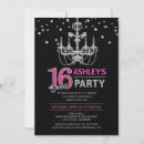 Search for pink and silver sweet 16 invitations Party