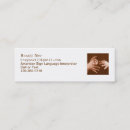 Search for language interpreter business cards Asl