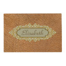 Search for faux leather placemats Brown