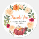 Search for floral thank you stickers Birthday party