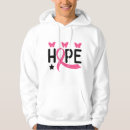 Search for breast cancer hoodies Butterfly