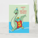 Search for dinosaur 5th birthday cards stamps Blue