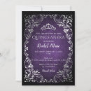 Search for purple and silver invitations Elegant