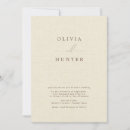 Search for linen wedding invitations Minimalist