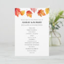 Search for autumn wedding programs Burnt orange