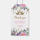 Search for royal princess birthday favor tags Gold