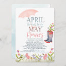 Search for april showers may flowers invitations Floral