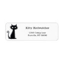 Search for black cat return address labels Feline