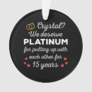 Search for 15th wedding anniversary ornaments Couple