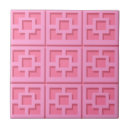 Search for pink square tiles Geometric pattern