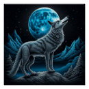 Search for wolf posters Blue