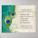 Search for peacock wedding posters Teal