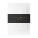 Search for wedding invitation belly bands Minimal