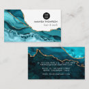 Search for black and teal business cards Logo