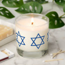 Search for the blue star of david candles Modern