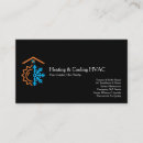 Search for heating and cooling business cards Climate control