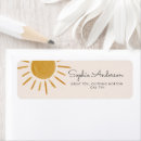 Search for baby shower return address labels sun