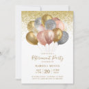 Search for rose gold retirement invitations Glitter