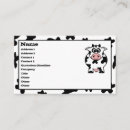 Search for moo business cards cow