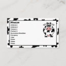 Search for moo standard business cards Cow