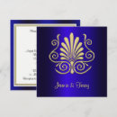 Search for royal blue and gold wedding invitations Metallic