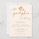 Search for little pumpkin baby shower invitations minimalist