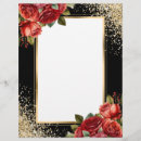Search for black and gold letterhead Floral