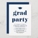 Search for navy blue graduation invitations High school