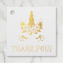 Search for gold foil gift tags Baby girl