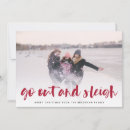 Search for sleigh holiday cards modern