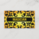 Search for magician business cards Professional