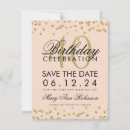 Search for 40th birthday save the dates Glitter