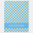 Search for blue and white check gingham blankets Cute