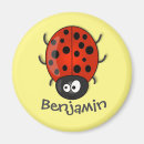 Search for ladybug magnets Illustration