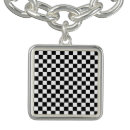 Search for black and white checkered jewelry Checkerboard