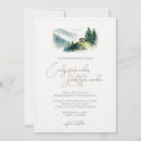 Search for cabin wedding invitations Watercolor