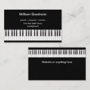 Search for composer business cards Pianist