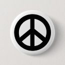 Search for peace sign buttons Black